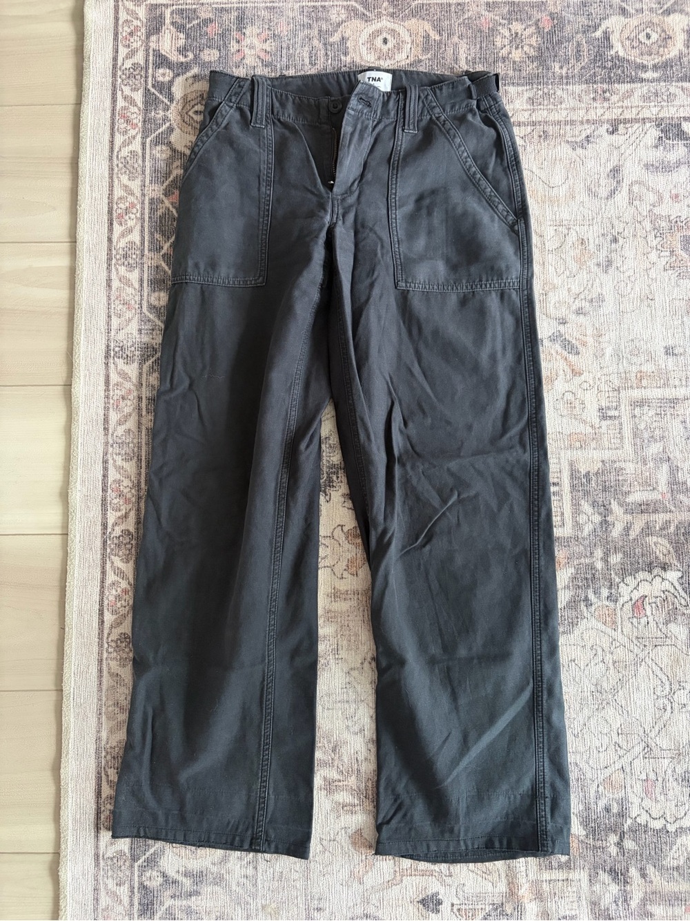 TNA Black Cargo Utility Pants